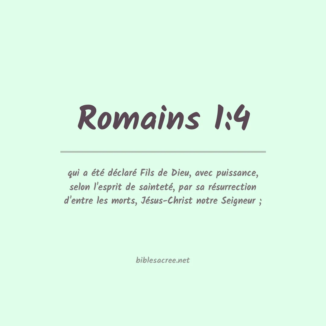 Romains - 1:4
