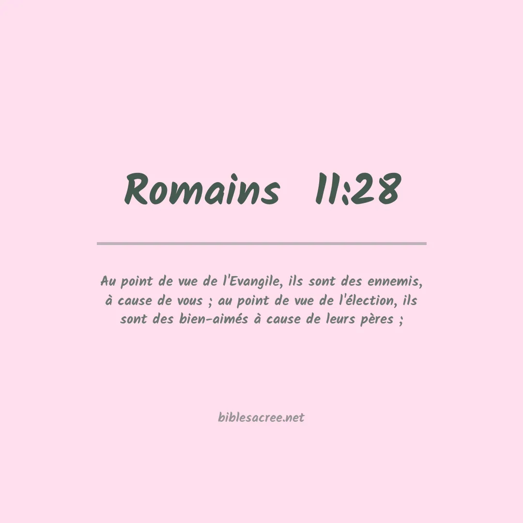 Romains  - 11:28