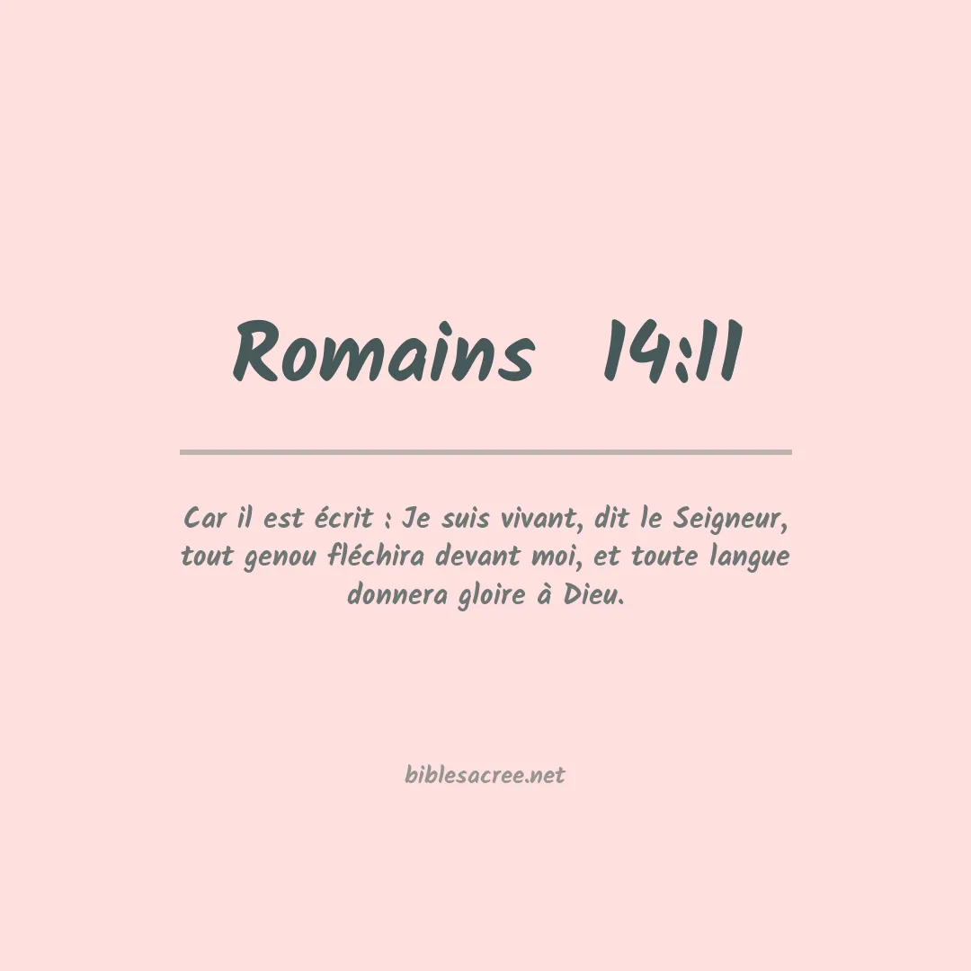 Romains  - 14:11