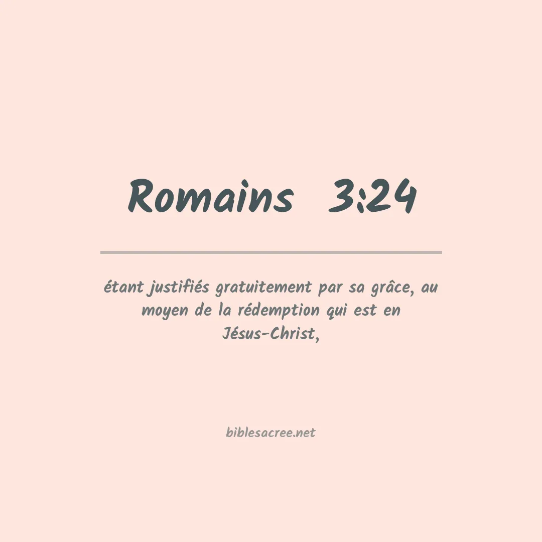 Romains  - 3:24