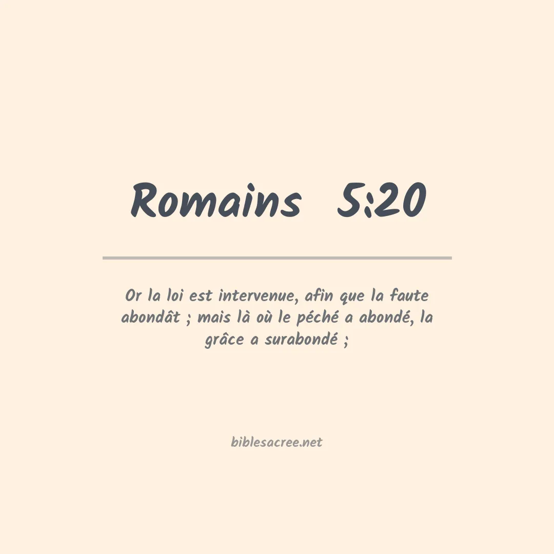 Romains  - 5:20