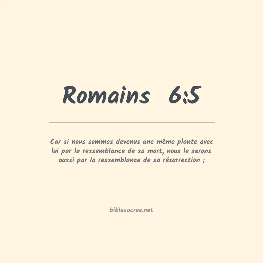 Romains  - 6:5