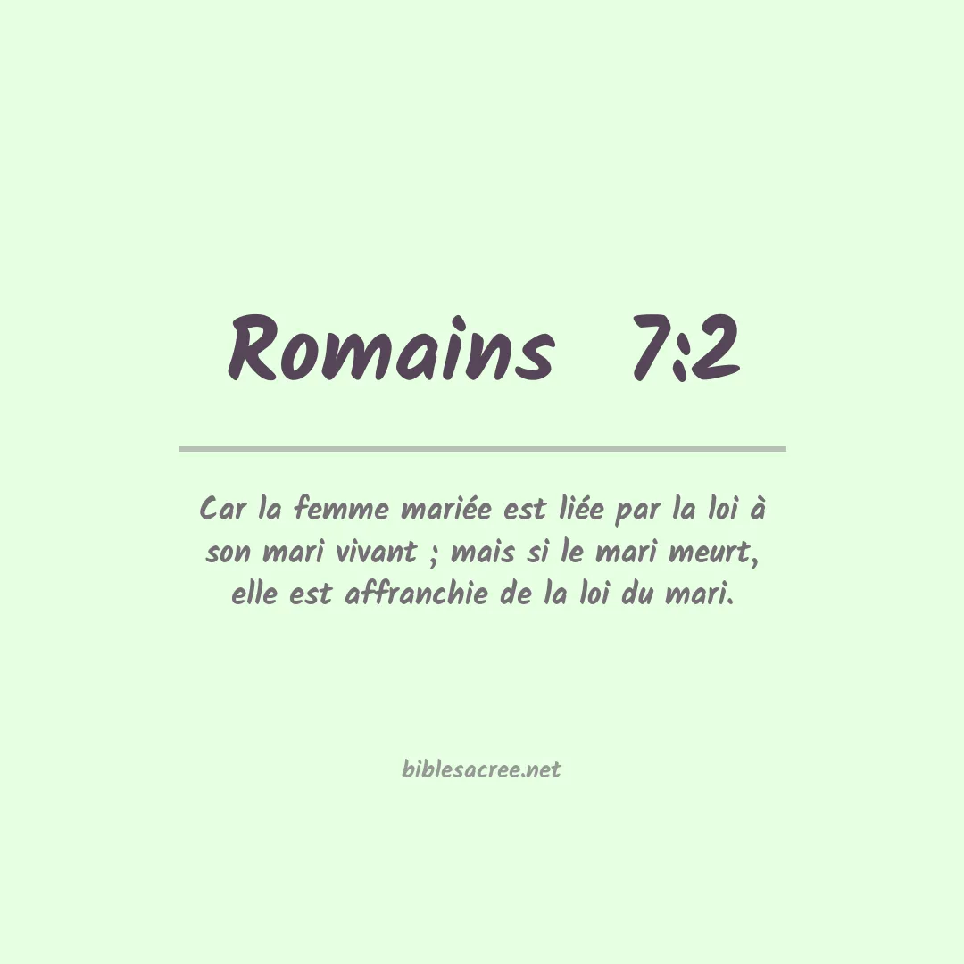 Romains  - 7:2