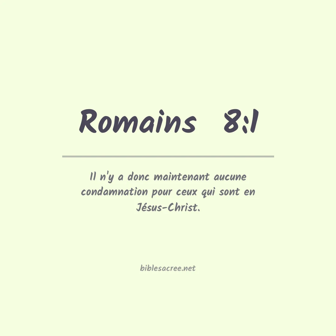 Romains  - 8:1