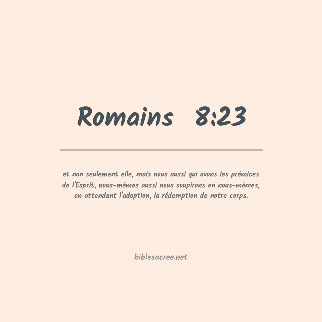Romains  - 8:23