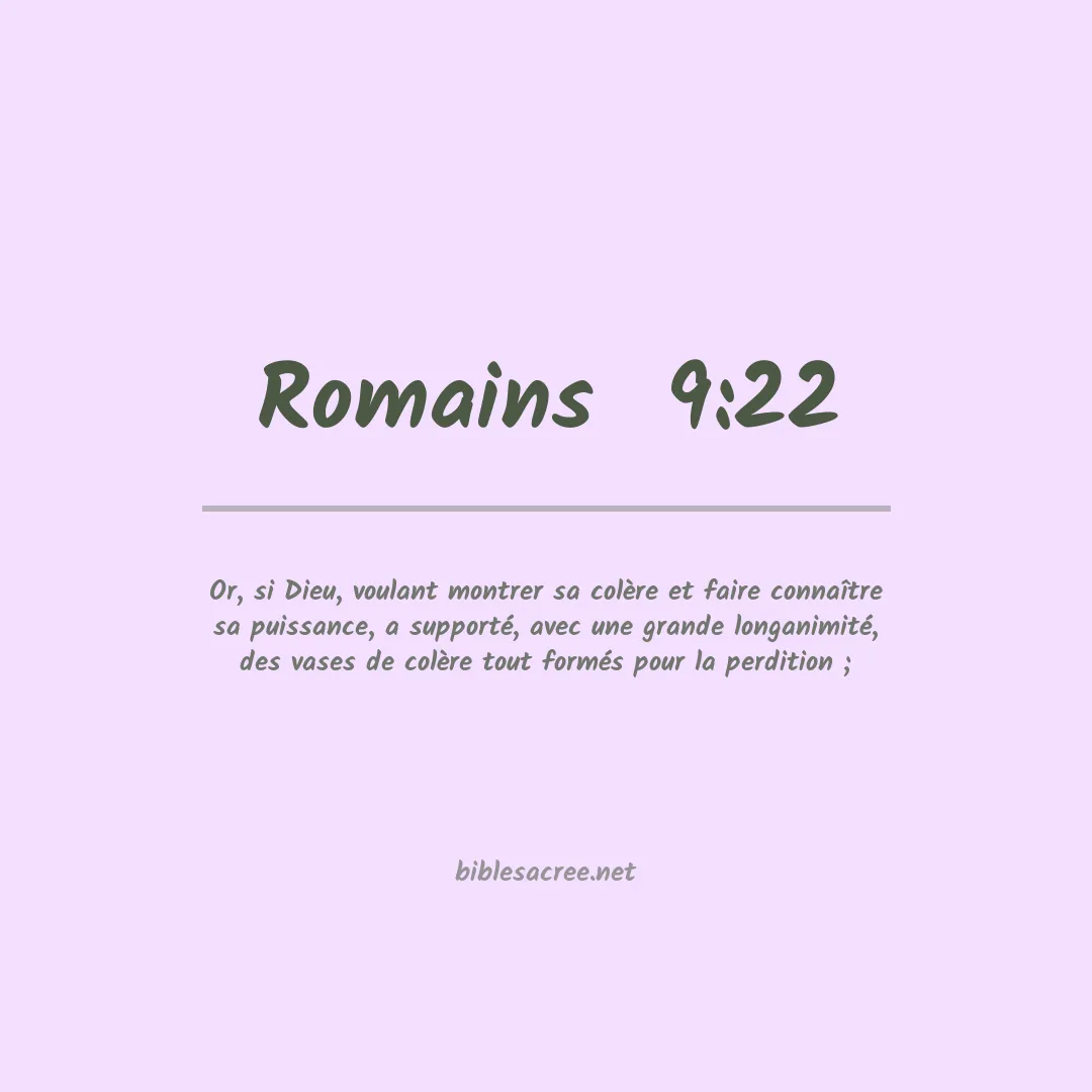 Romains  - 9:22