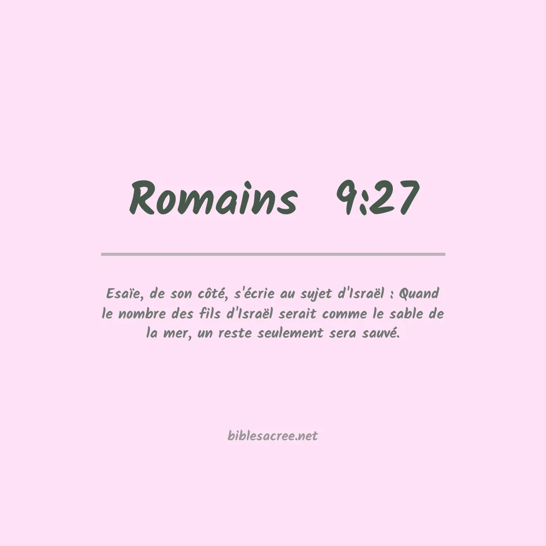 Romains  - 9:27