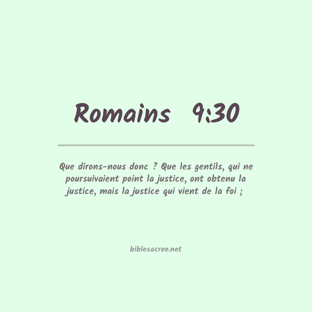 Romains  - 9:30