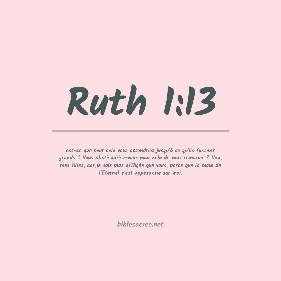 Ruth - 1:13