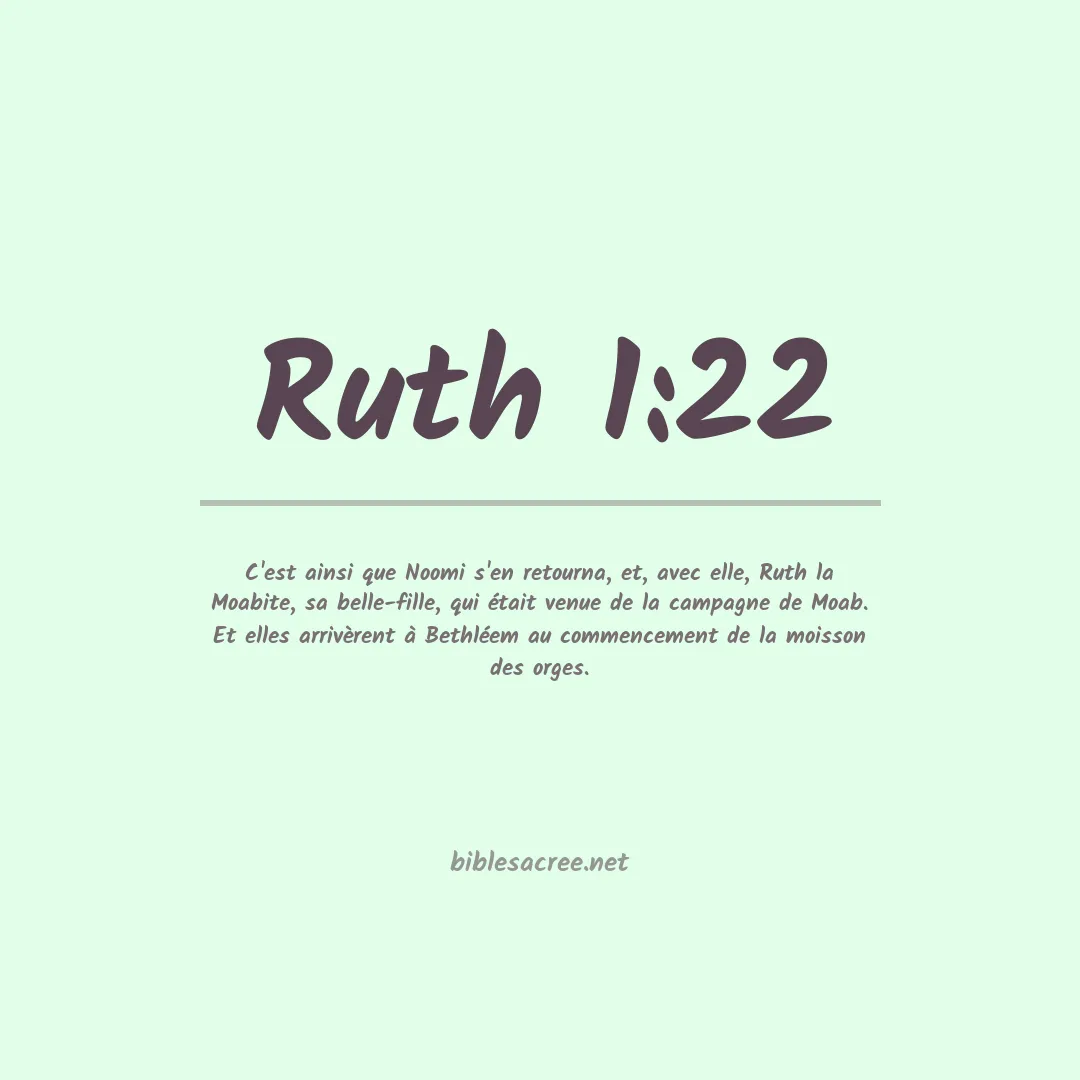 Ruth - 1:22