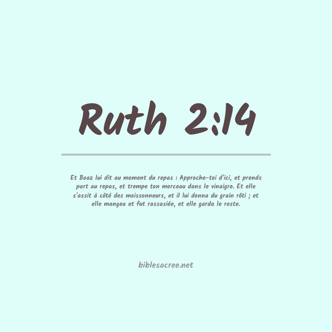 Ruth - 2:14