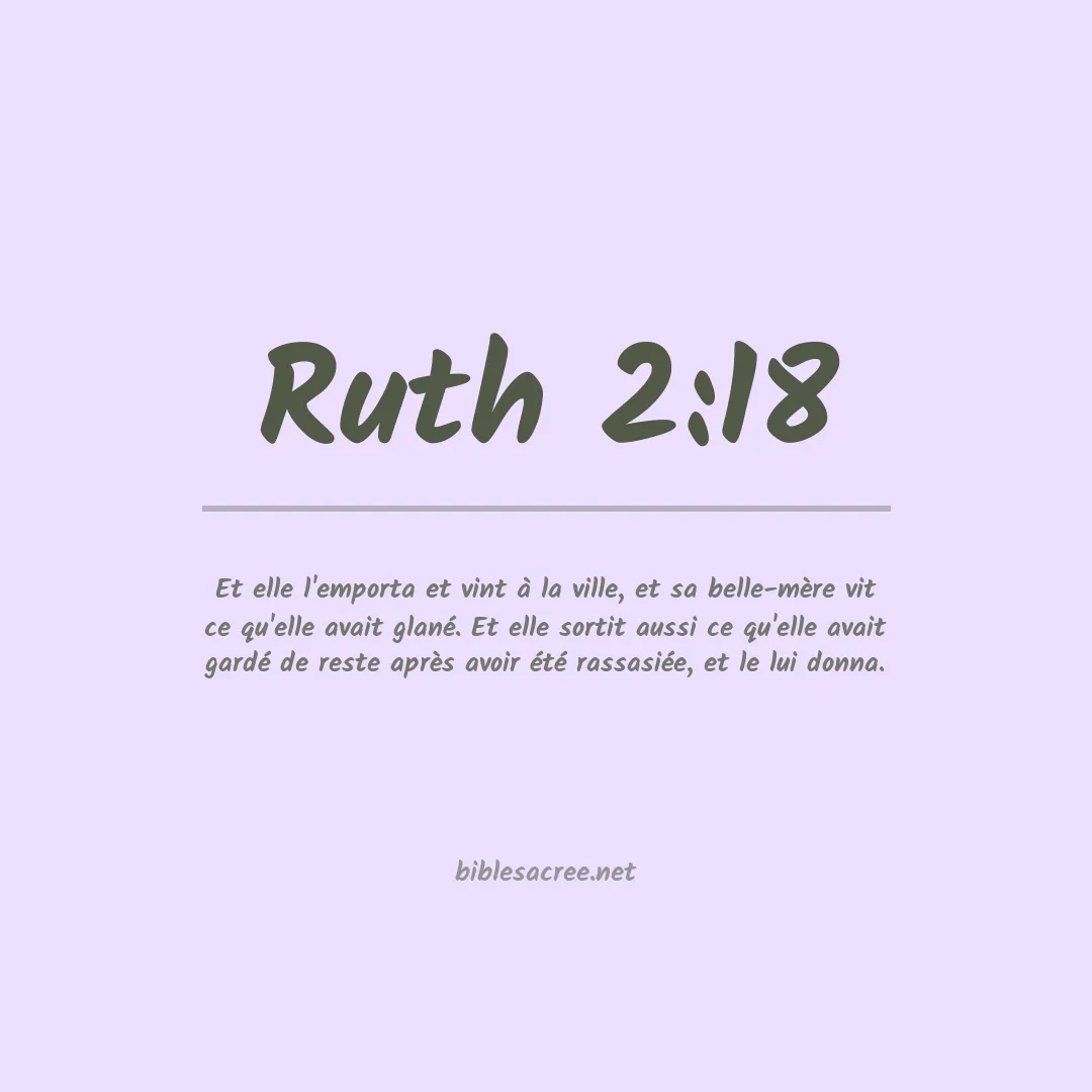 Ruth - 2:18