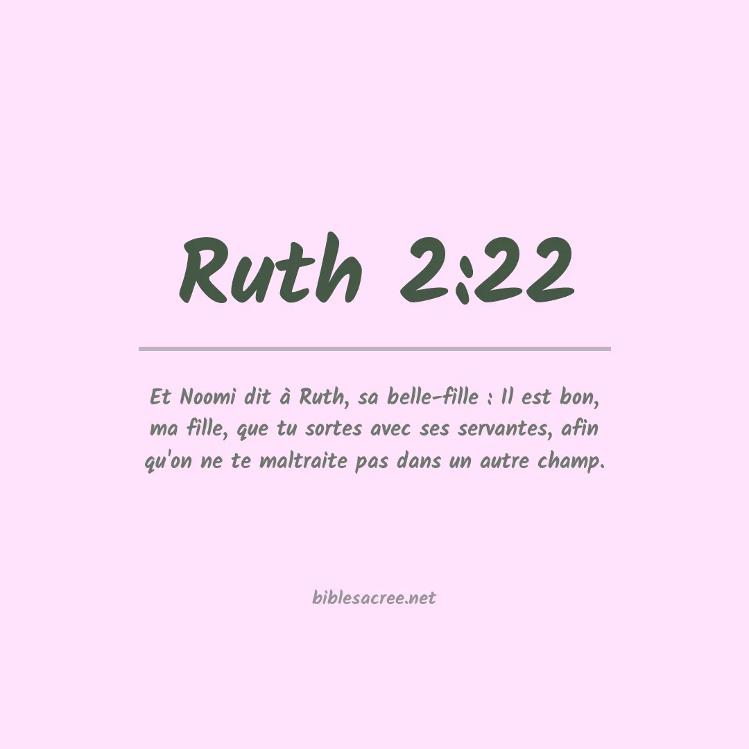 Ruth - 2:22