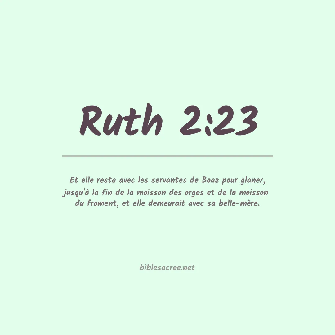 Ruth - 2:23