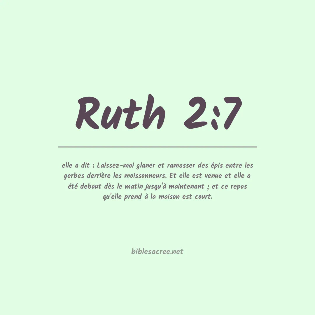 Ruth - 2:7