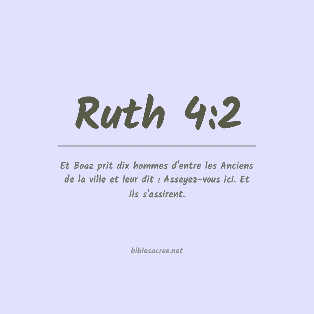 Ruth - 4:2