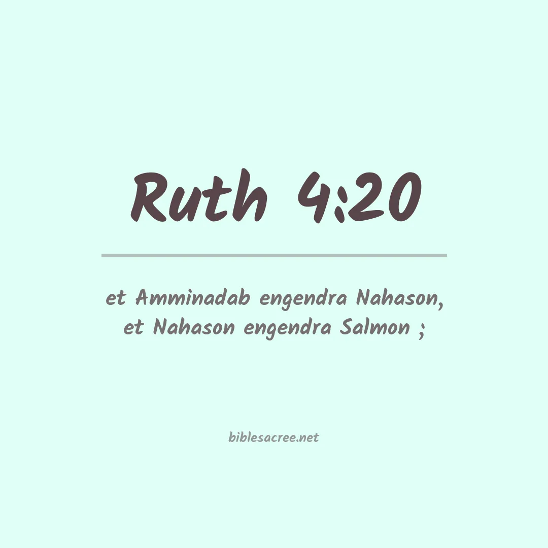 Ruth - 4:20