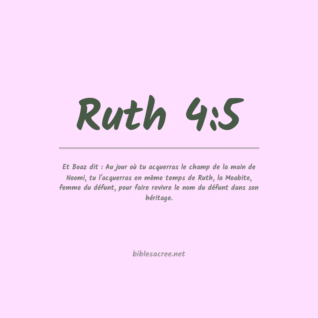 Ruth - 4:5