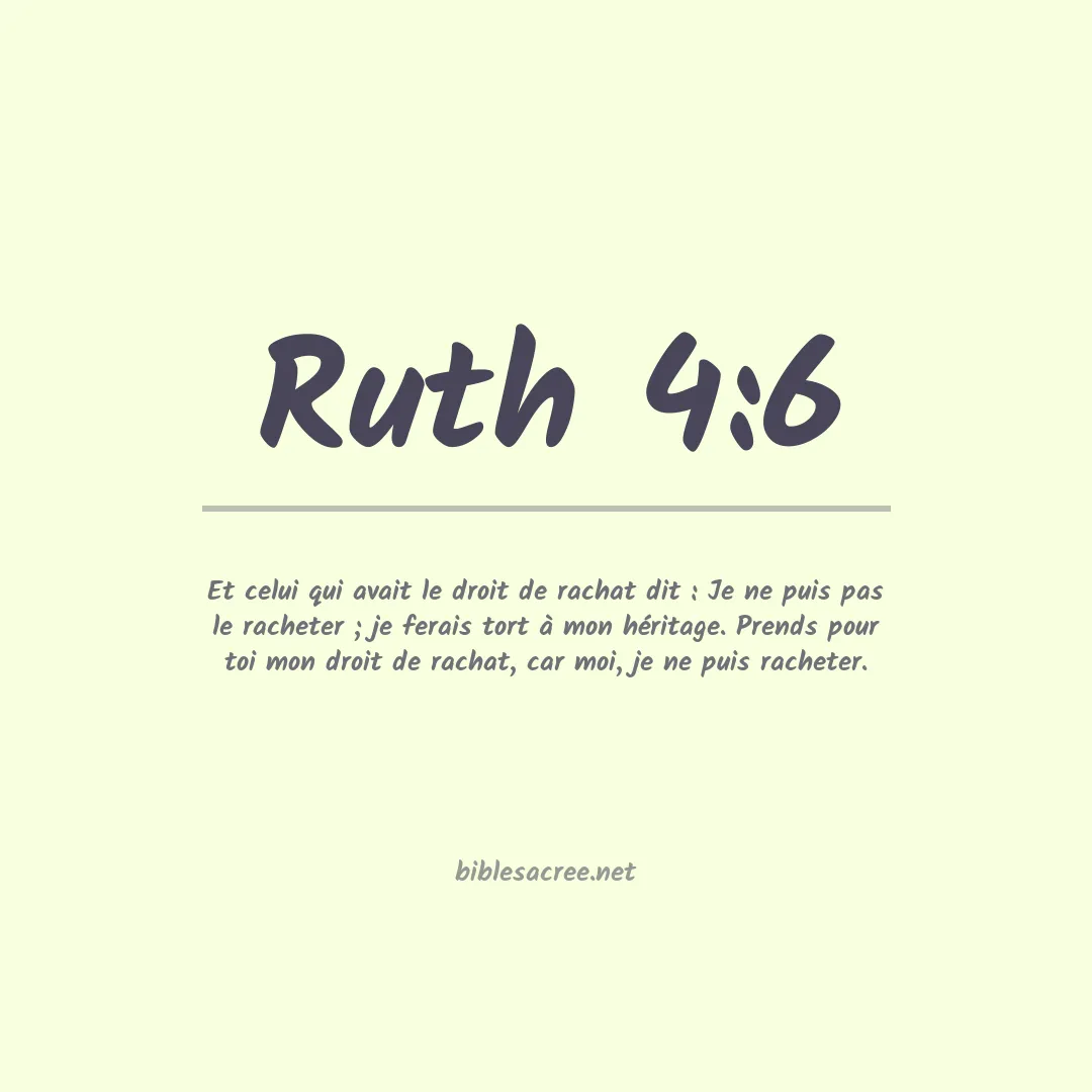 Ruth - 4:6