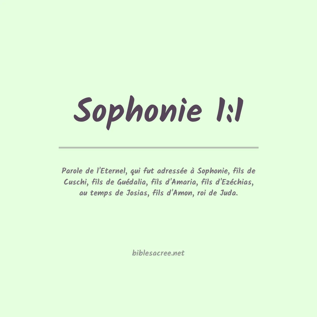 Sophonie - 1:1