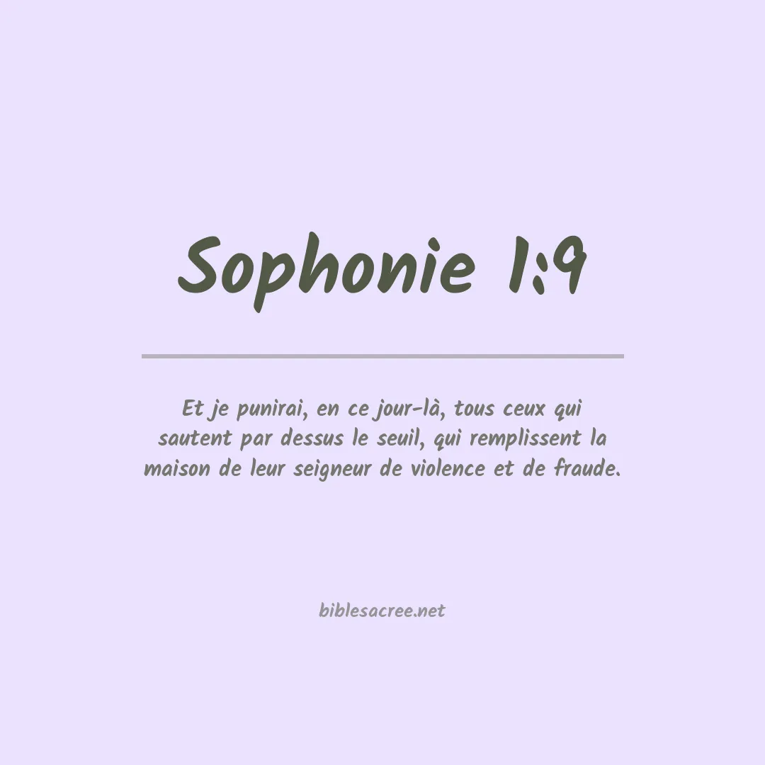 Sophonie - 1:9