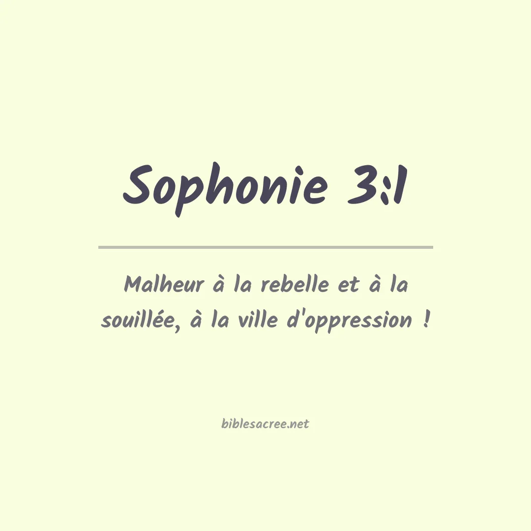 Sophonie - 3:1