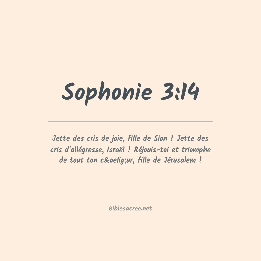Sophonie - 3:14