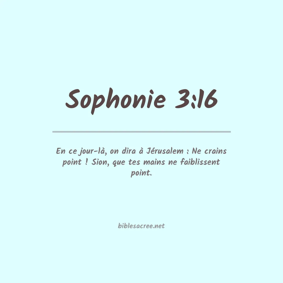 Sophonie - 3:16