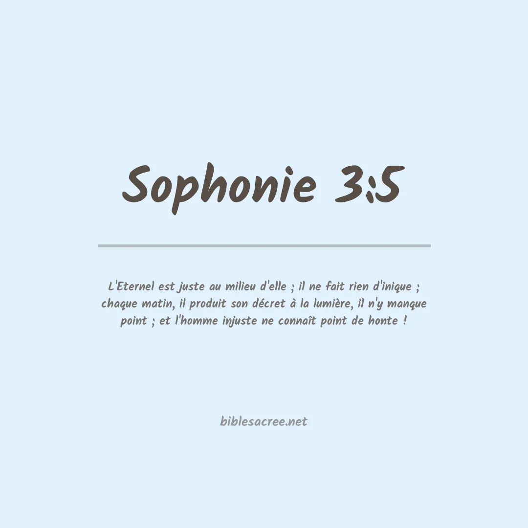 Sophonie - 3:5