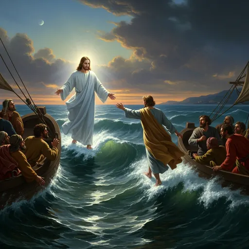 Jésus marche sur l'eau