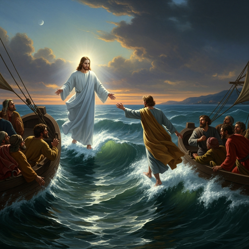 Jésus marche sur l'eau
