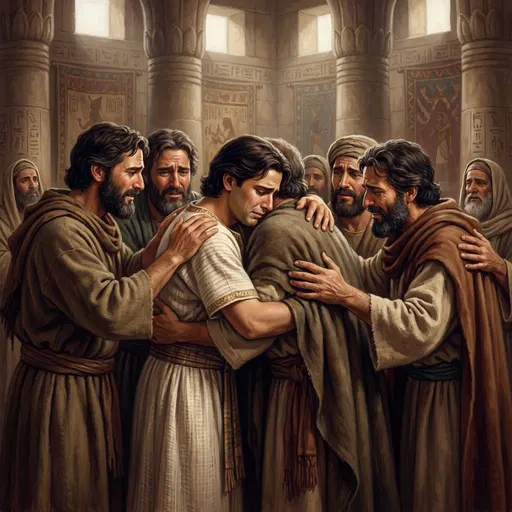 Joseph et ses frères se réconcilient