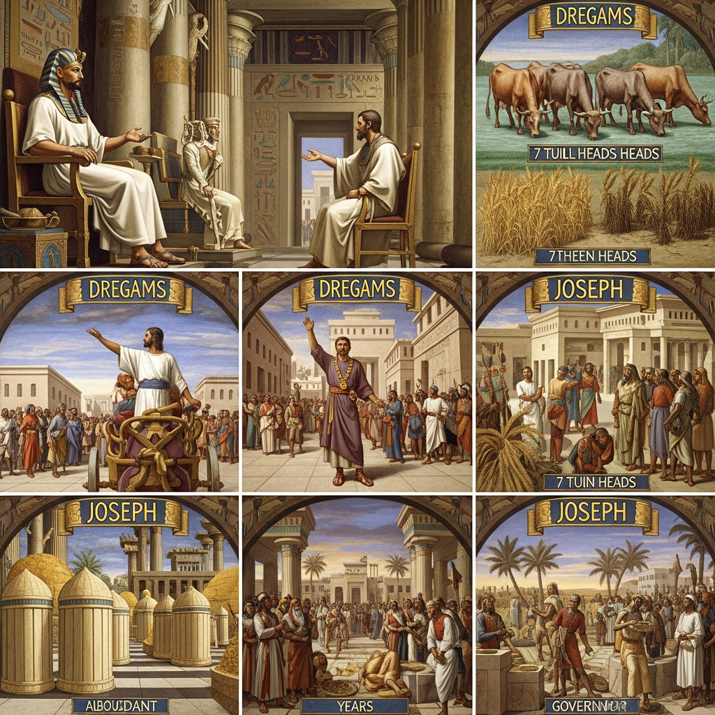 Joseph interprète le rêve de Pharaon