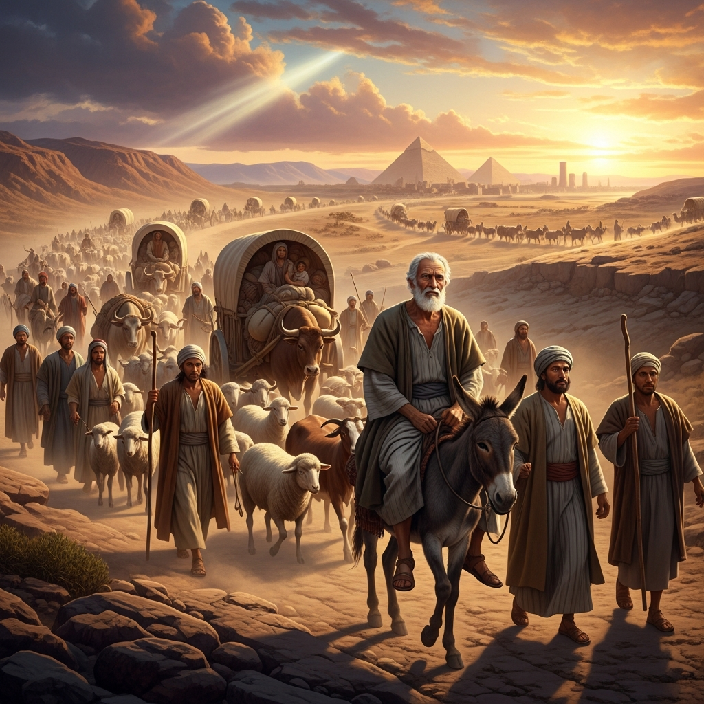 La famille de Jacob va en Égypte