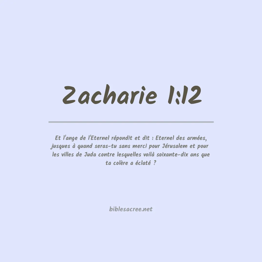 Zacharie - 1:12