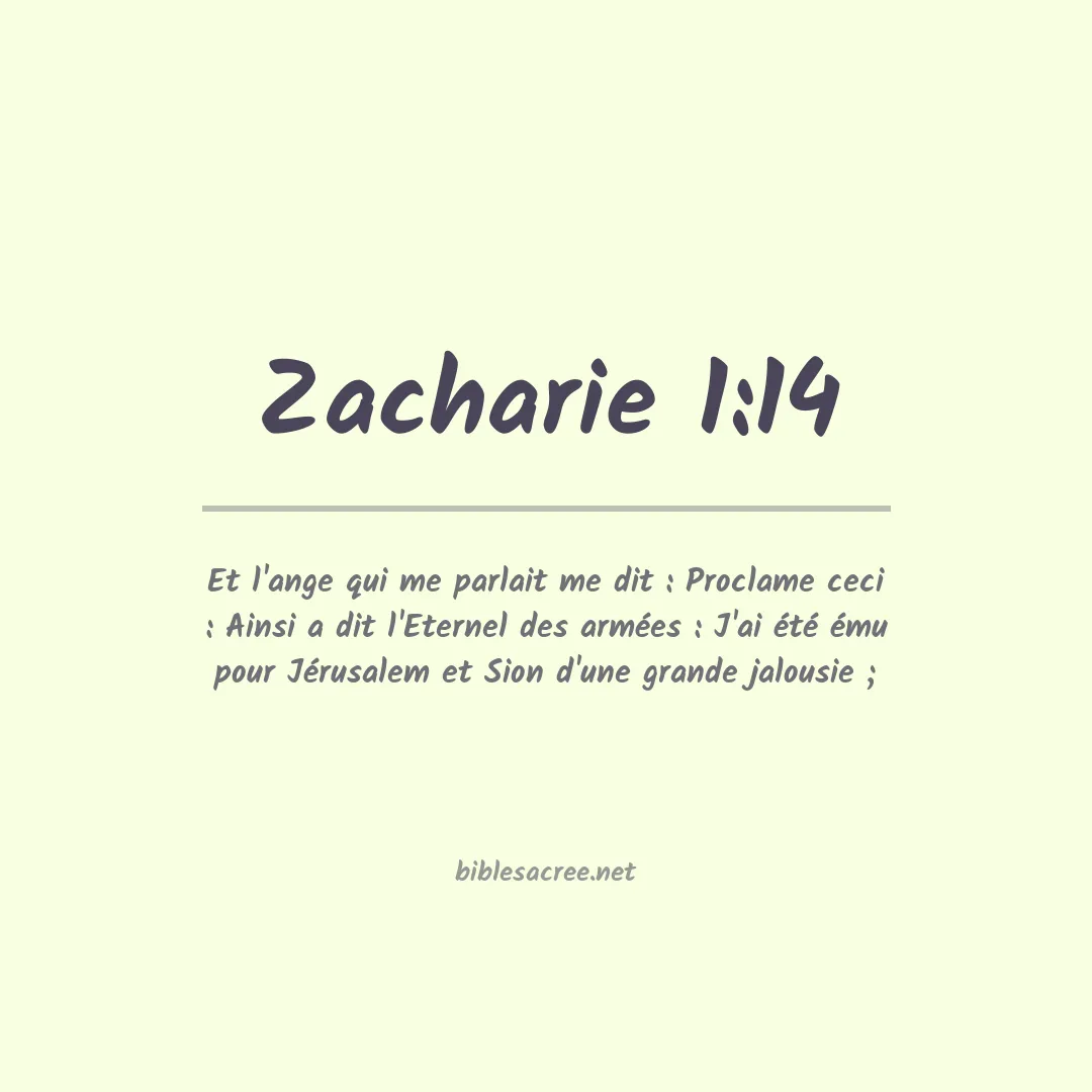 Zacharie - 1:14