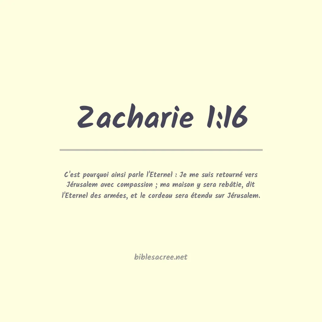 Zacharie - 1:16