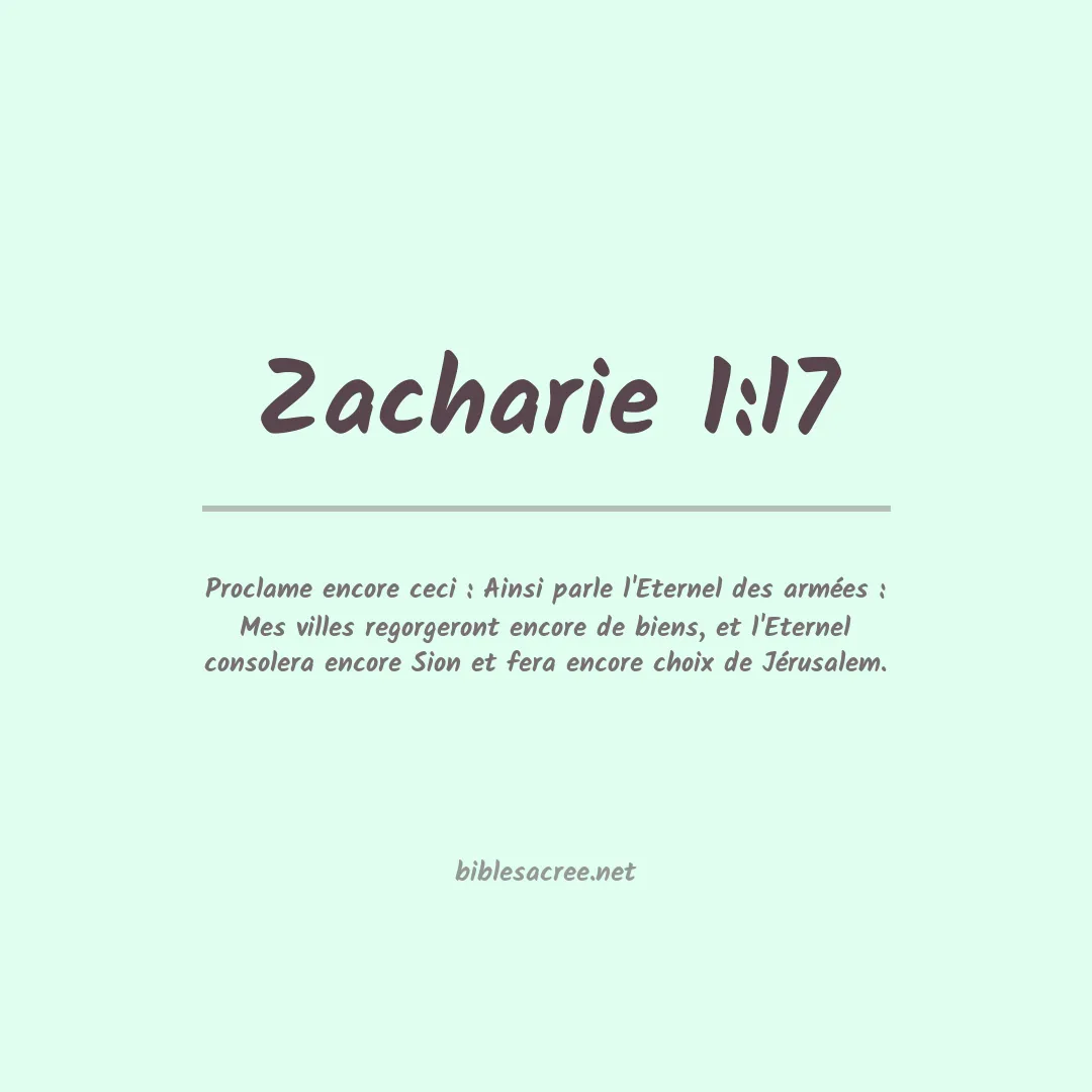 Zacharie - 1:17