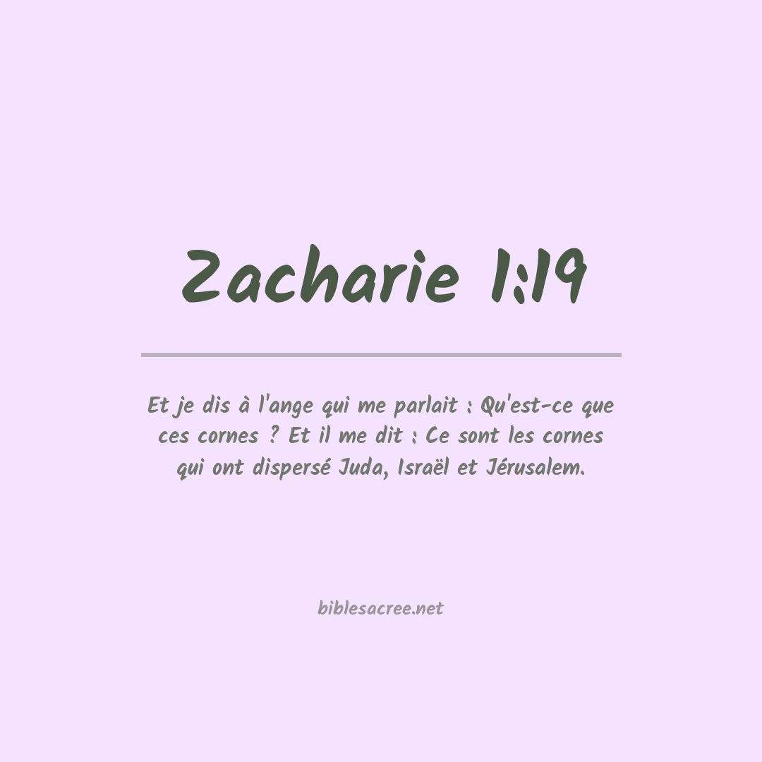 Zacharie - 1:19