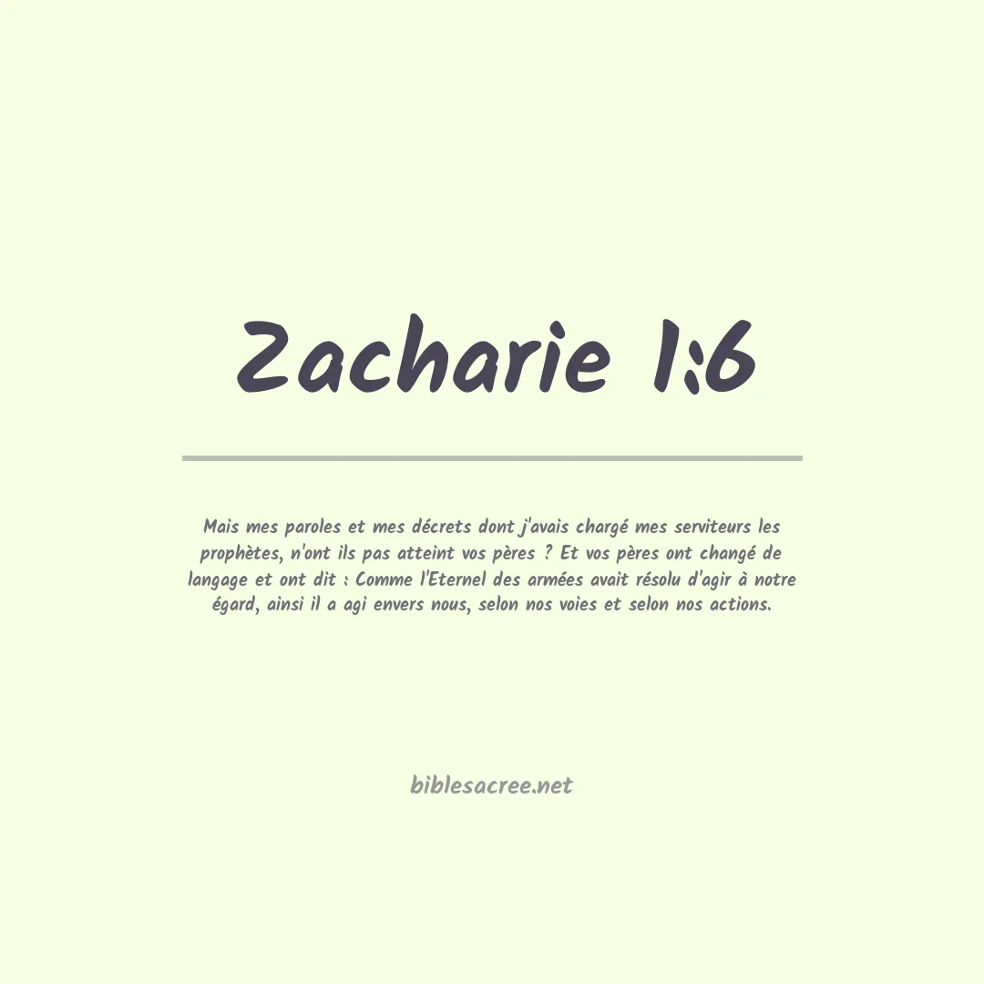 Zacharie - 1:6
