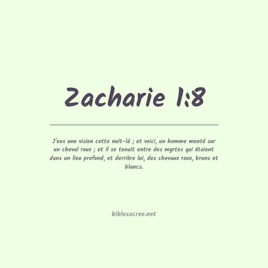 Zacharie - 1:8