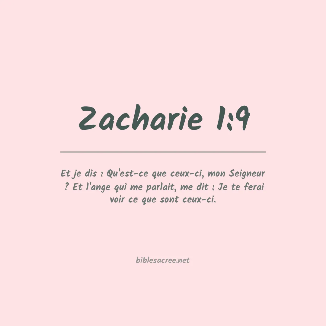 Zacharie - 1:9