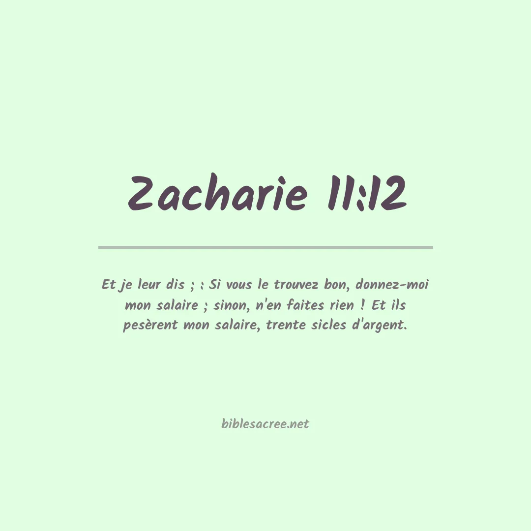 Zacharie - 11:12