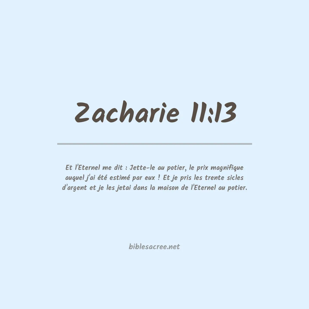 Zacharie - 11:13