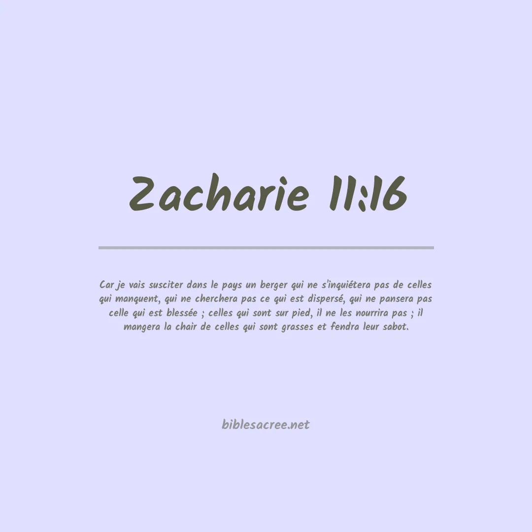 Zacharie - 11:16