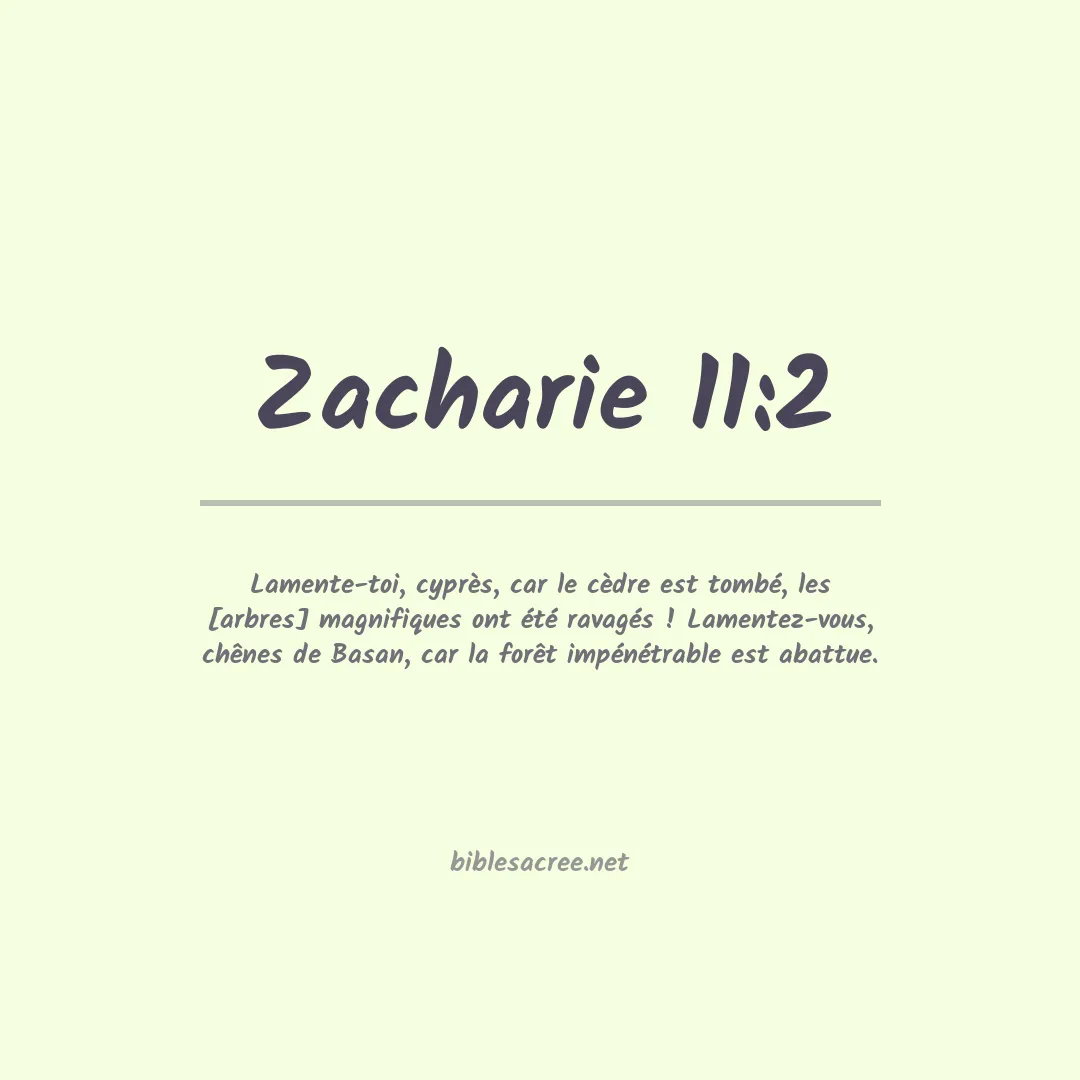 Zacharie - 11:2