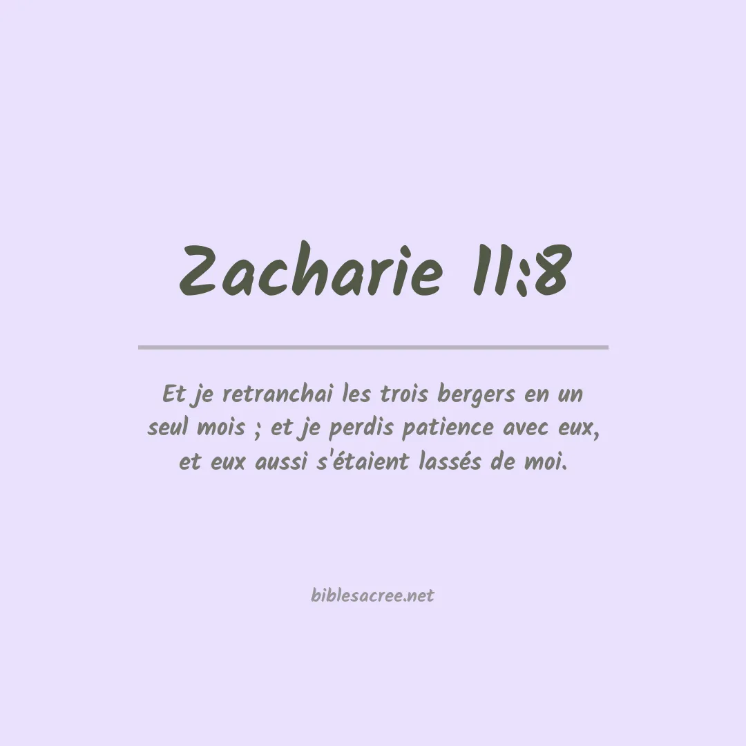 Zacharie - 11:8