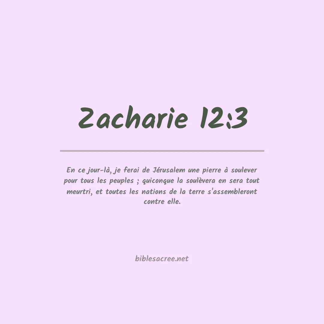 Zacharie - 12:3