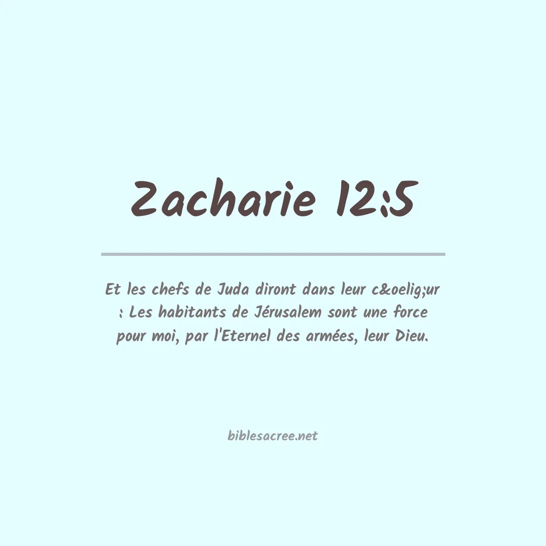 Zacharie - 12:5