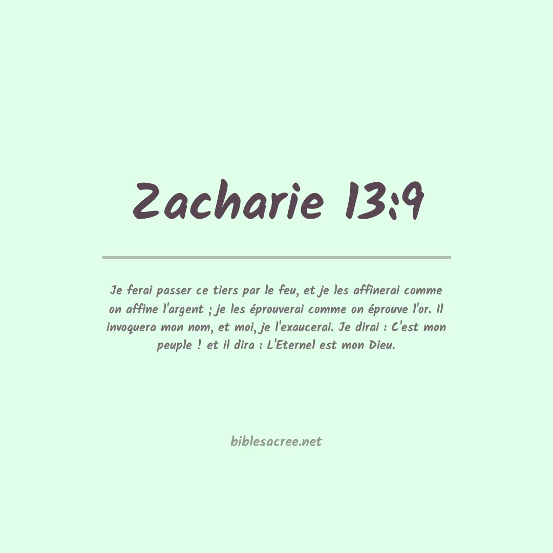 Zacharie - 13:9
